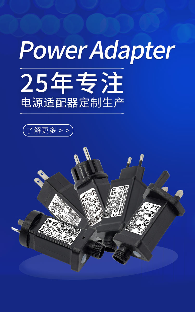 20年专注电源适配器定制生产
